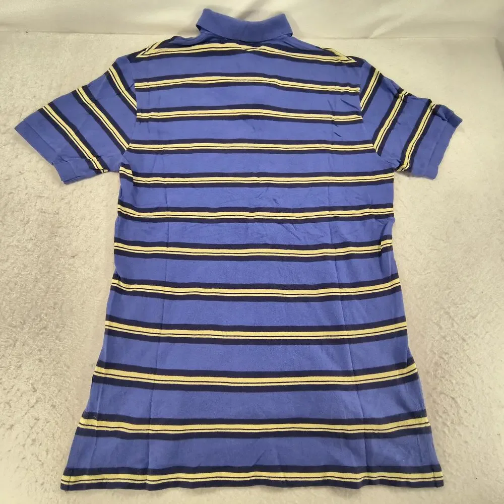 Polo by Ralph Lauren Casual Collared Polo Shirt Mens Size Medium M Blue White